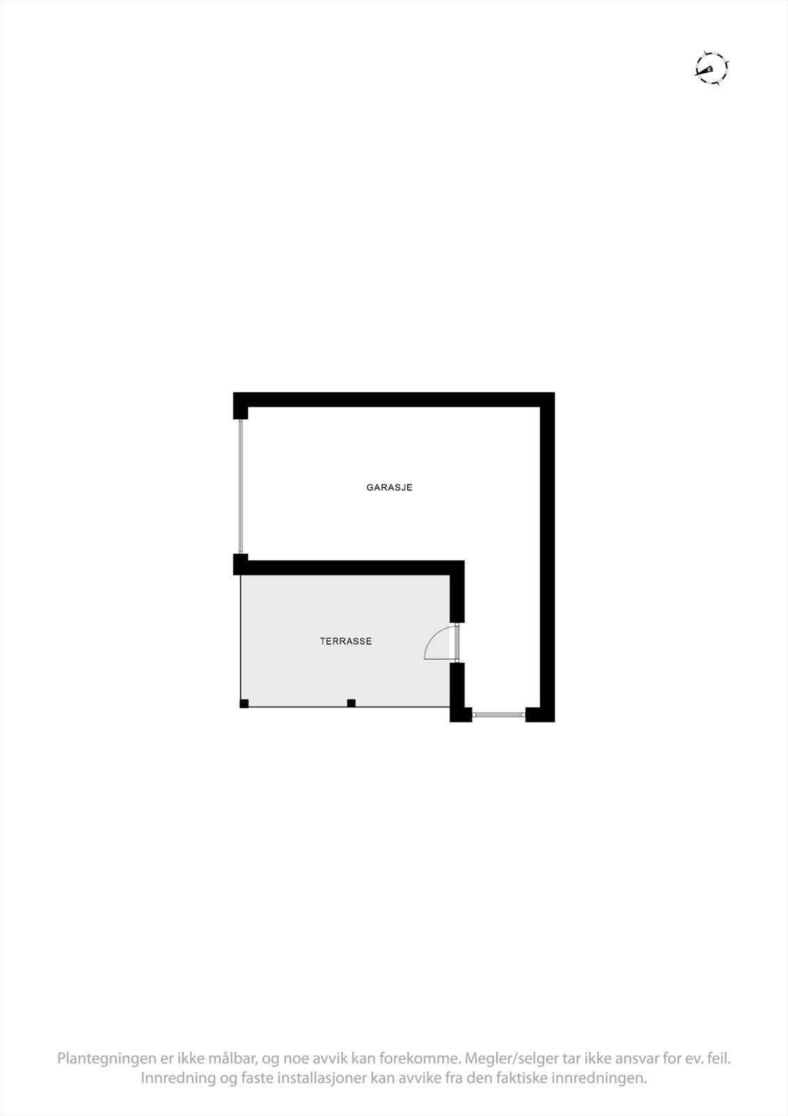 Plantegning garasje Galleribilde