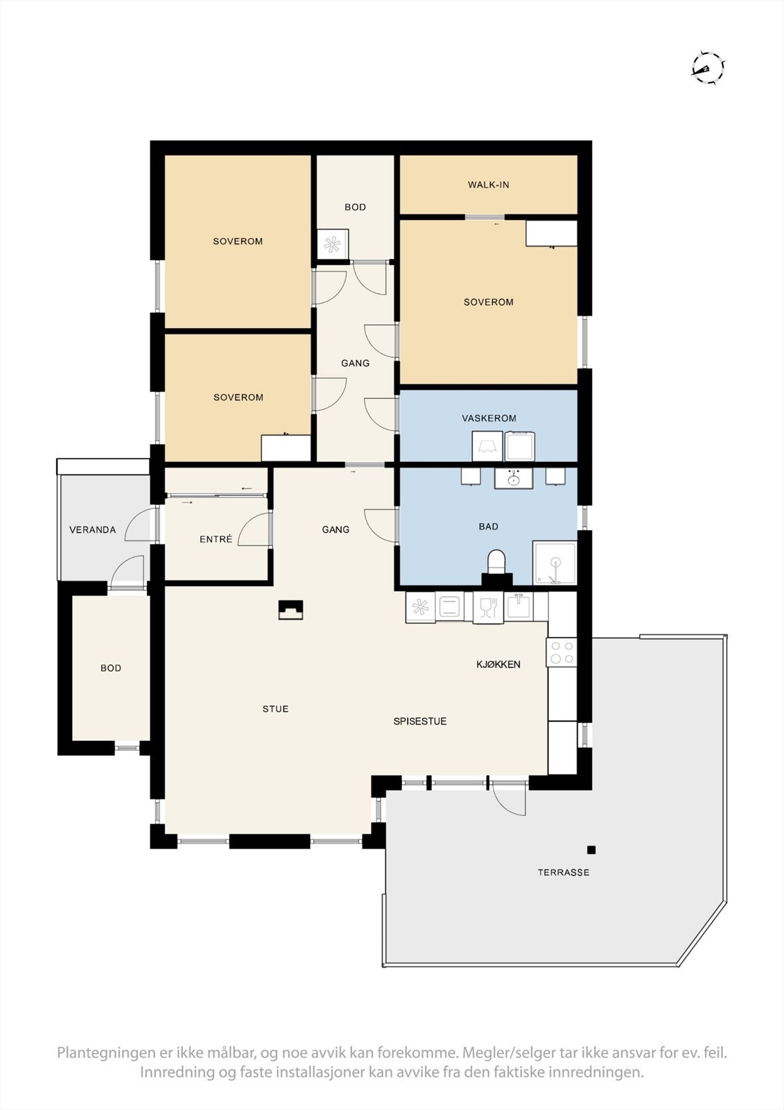 Plantegning bolig Galleribilde