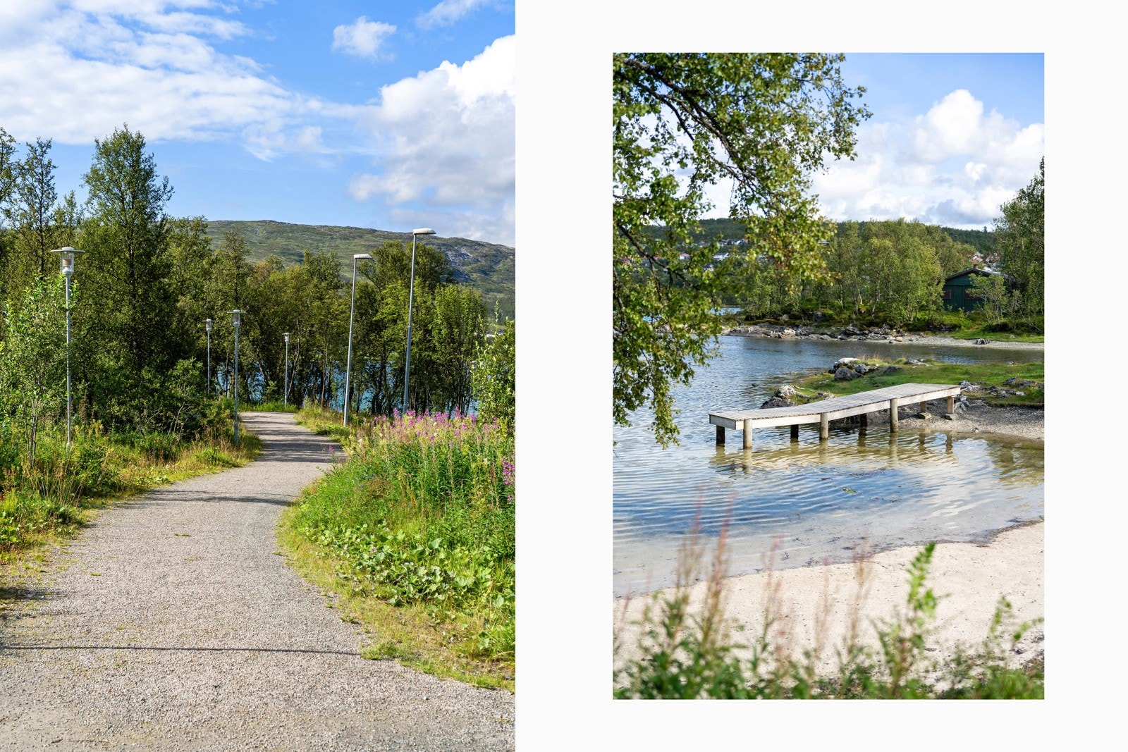 Lysløypa er innen gangavstand fra leiligheten.