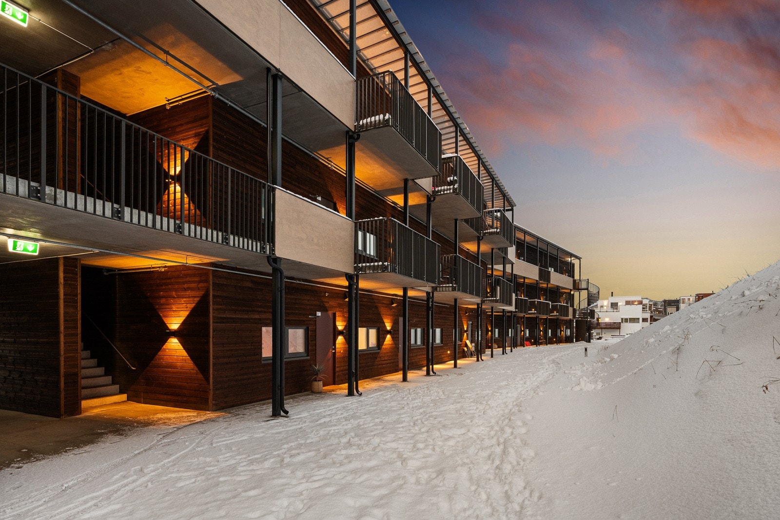 Det er godt med luft bak blokka.