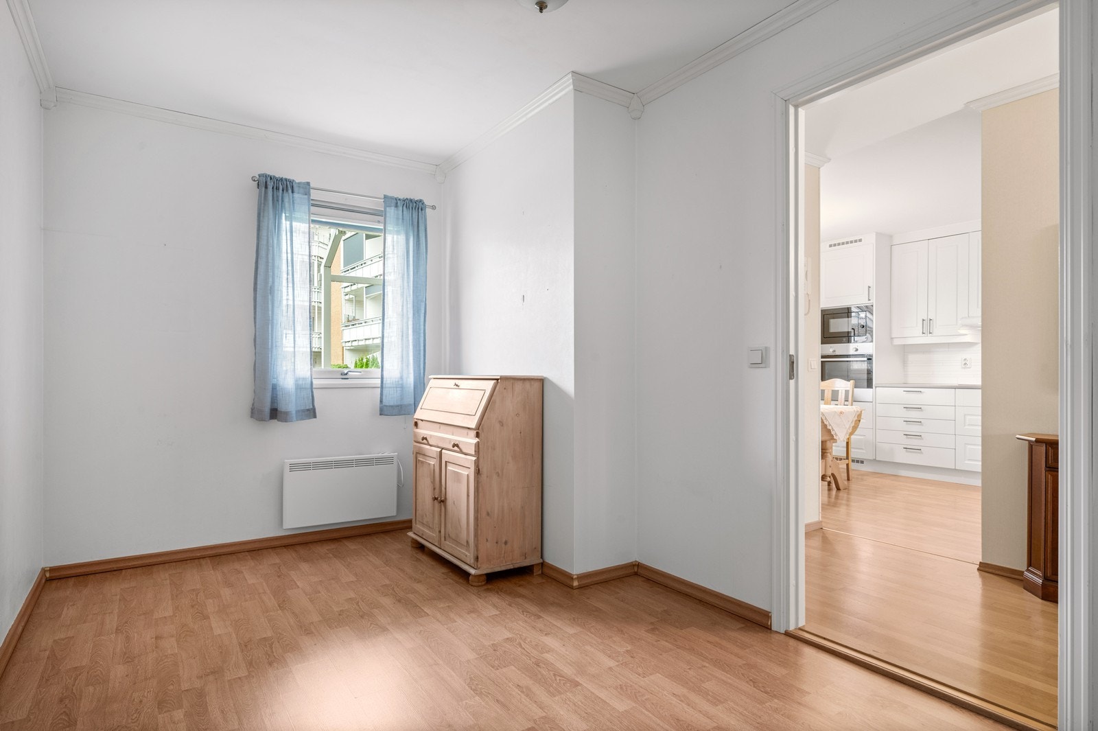 Det andre soverommet er fleksibelt og kan innredes som kontor, gjesterom eller barnerom. Galleribilde