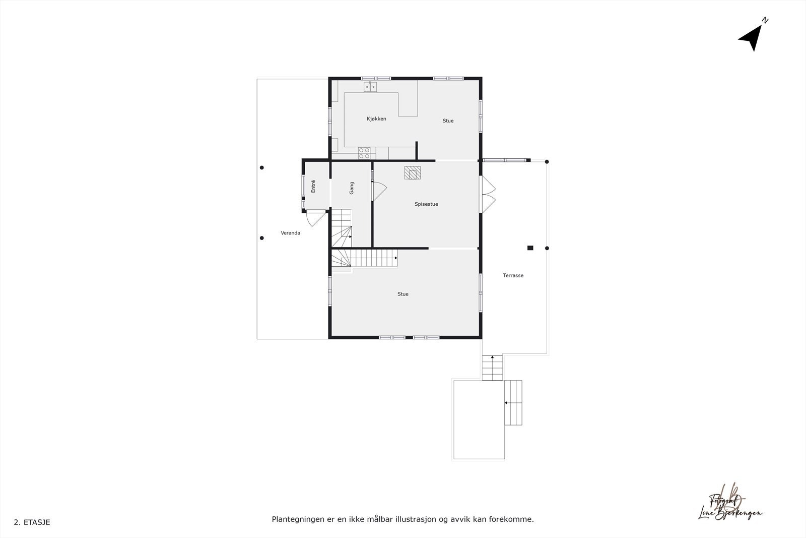 Plantegning hovedetasje Galleribilde