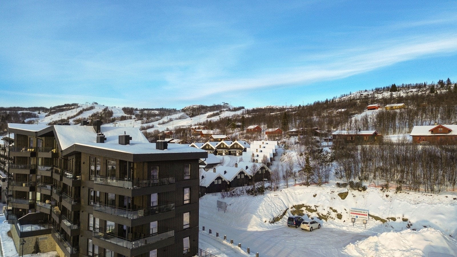 Ski in/out med få stavetak fra eiendommen til skianlegget Galleribilde
