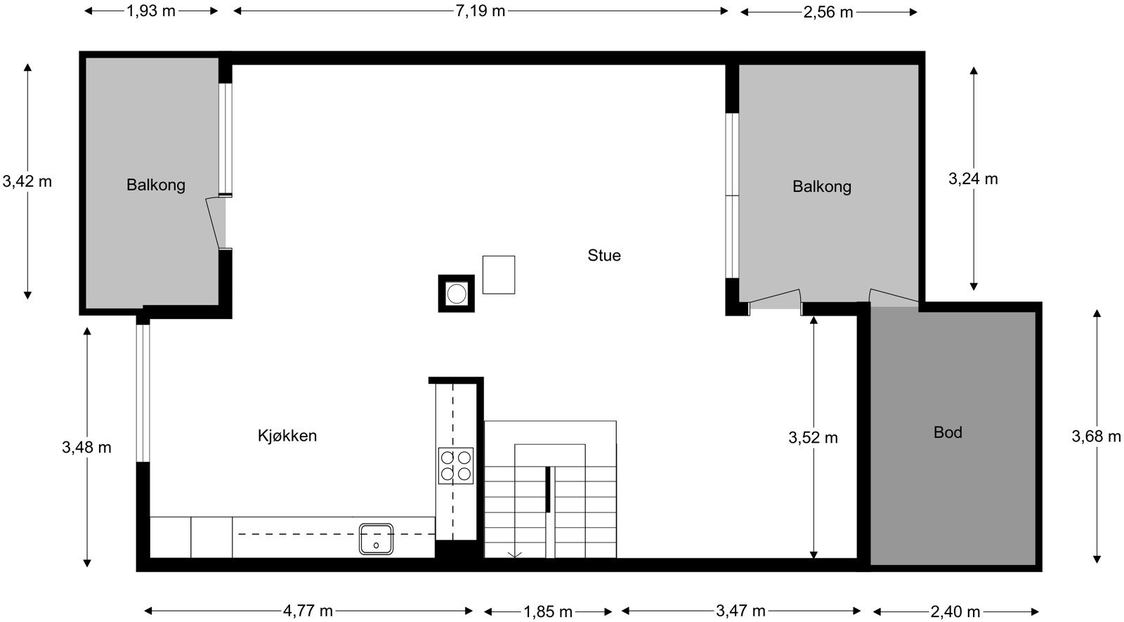 RoomSketcher 2D Floor Plan 2 Galleribilde