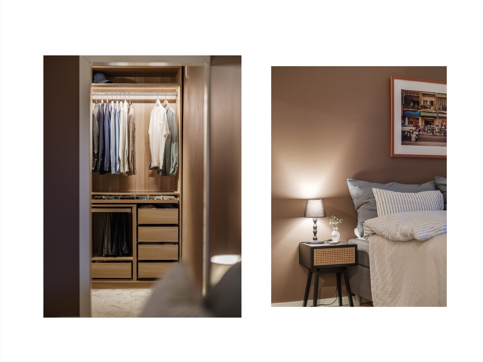 Praktisk med direkte adkomst til walk-in-closet. Galleribilde