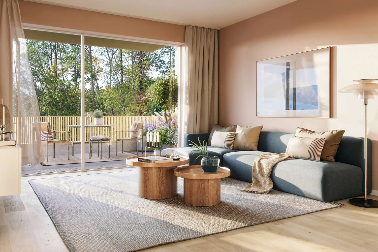 Kunstnerisk illustrasjon. Illustrasjonen er nødvendigvis ikke av den respektive leiligheten. Bilde lånt av Selvaag Bolig. Galleribilde