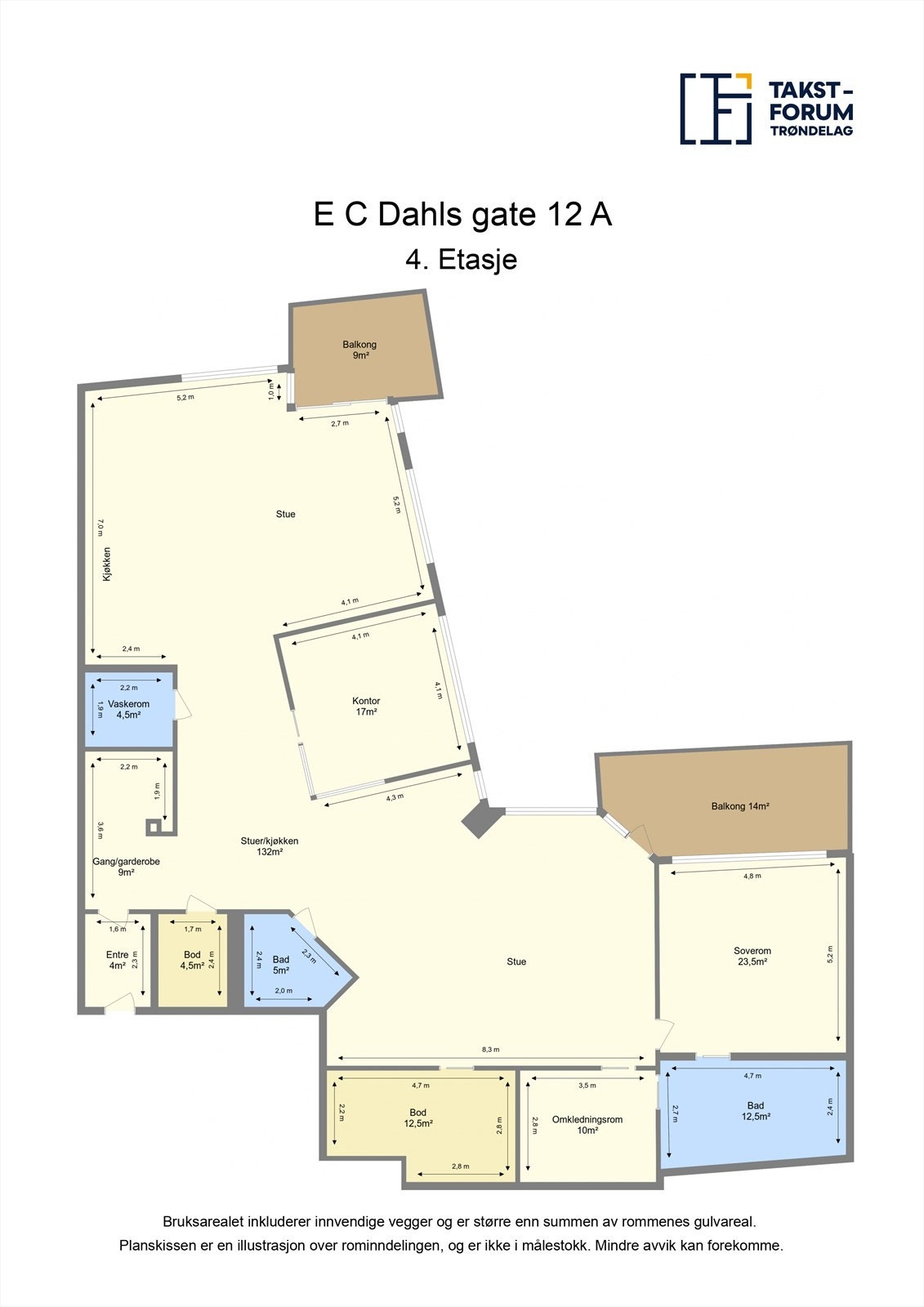 Ta en titt på planskissen og gjør deg kjent med romfordelingen! Galleribilde