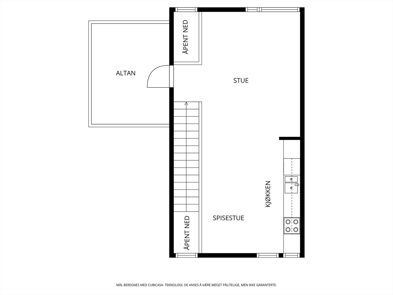 Plantegning: andre etasje. Galleribilde