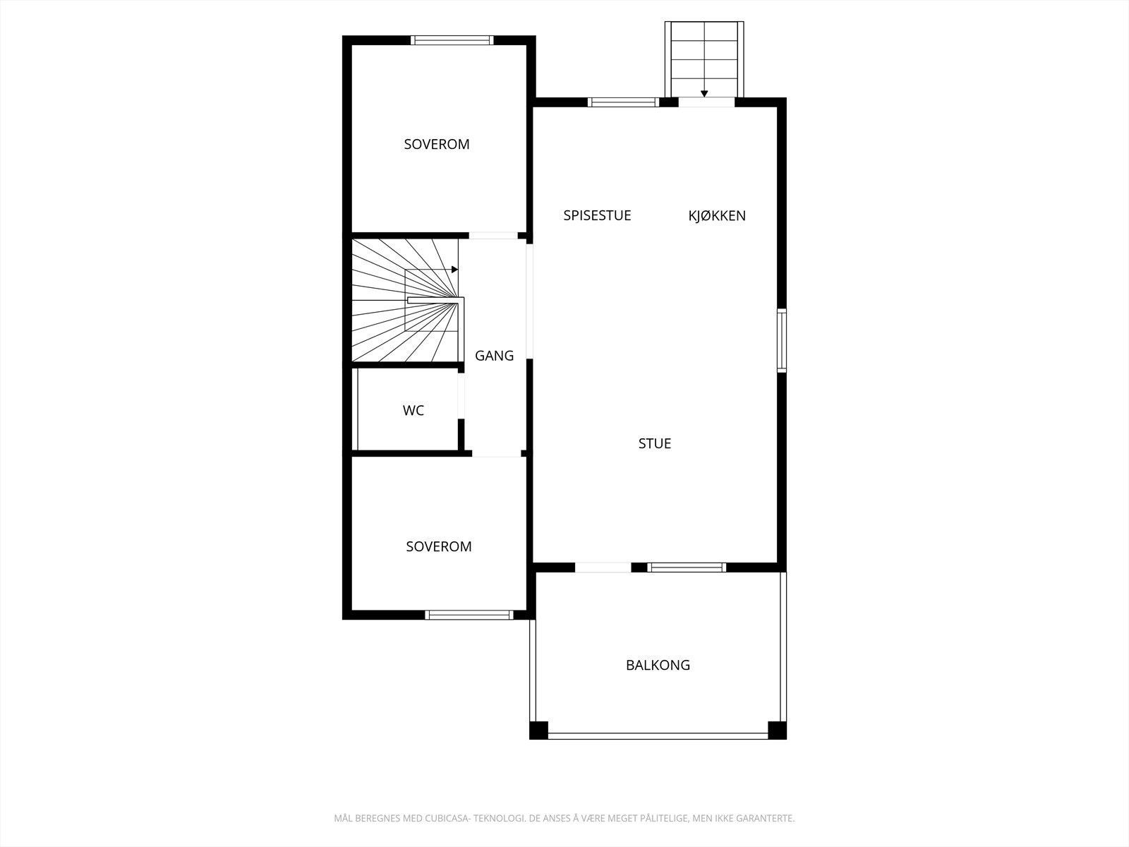 Plantegning 2.etasje Galleribilde