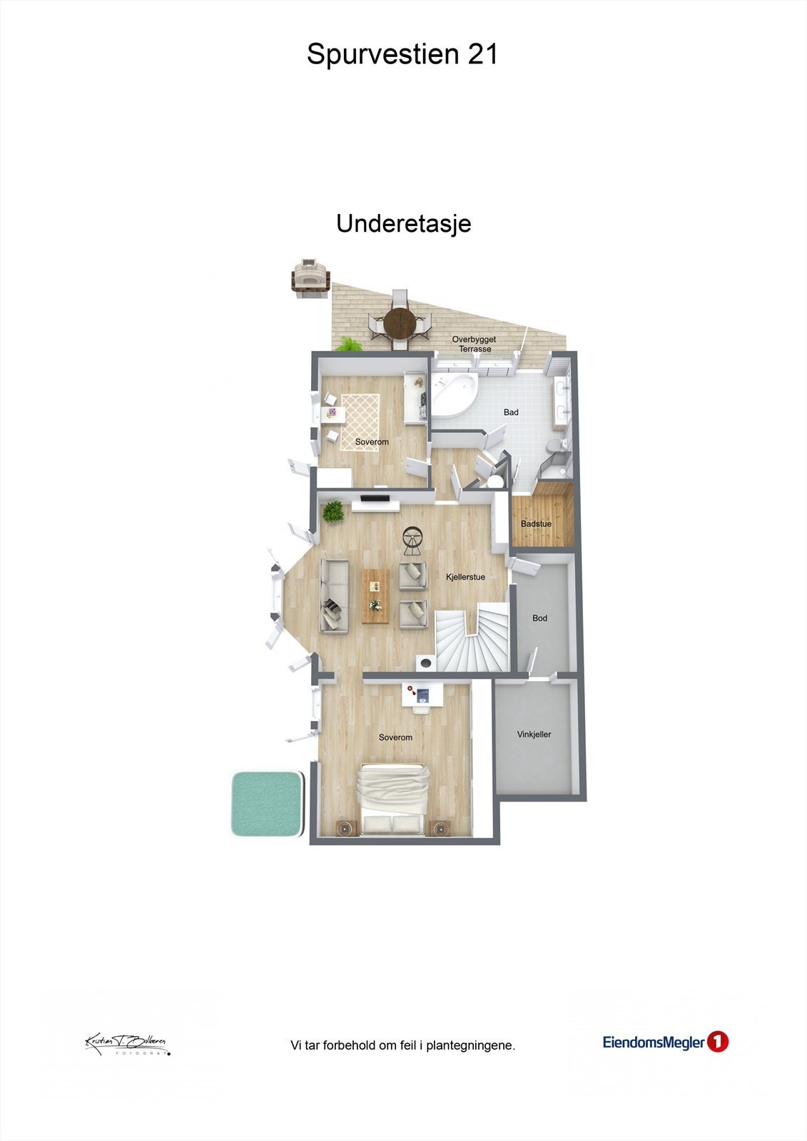 Plantegning underetasjen. Galleribilde