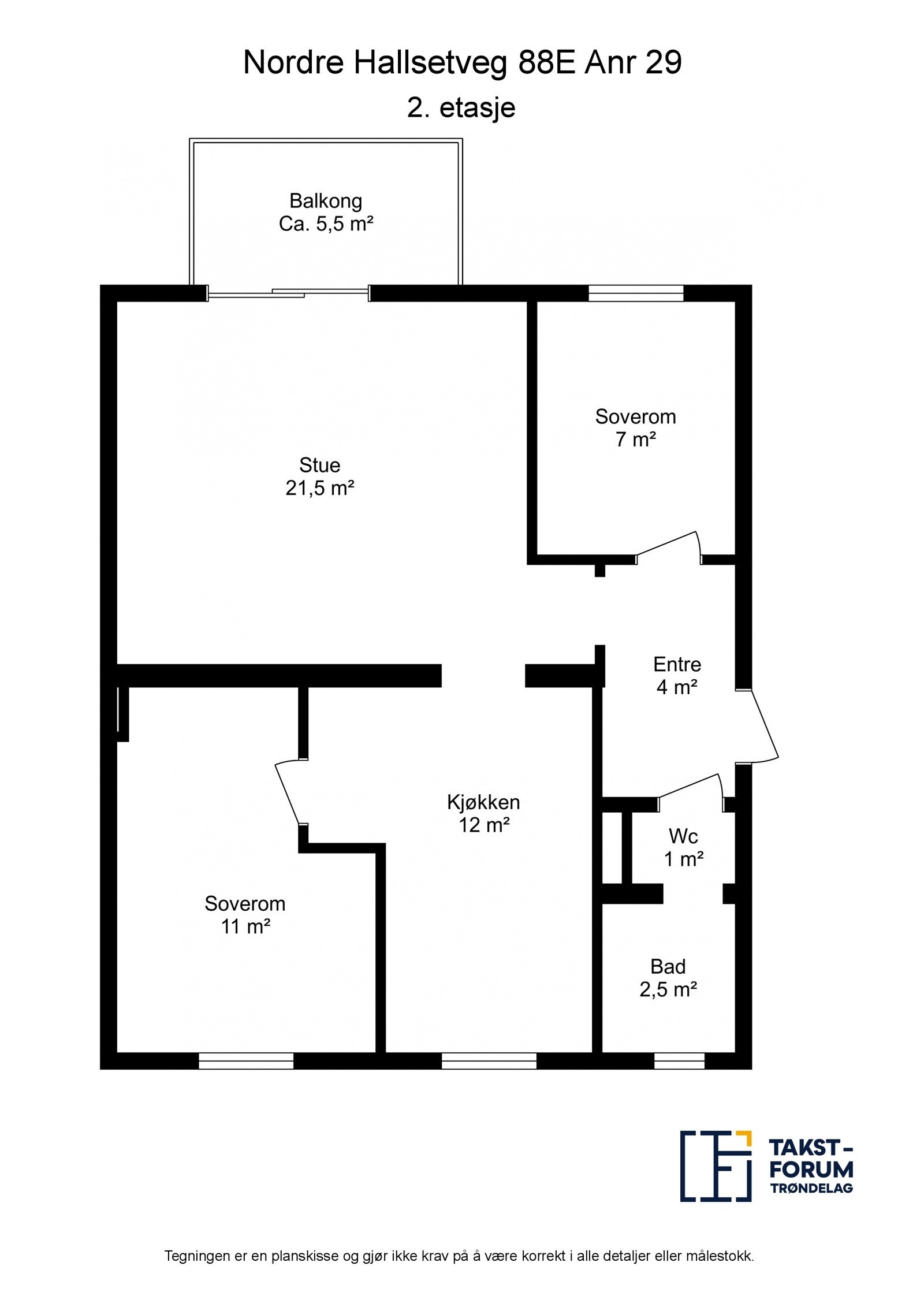 Plantegning 2. etasje. Galleribilde