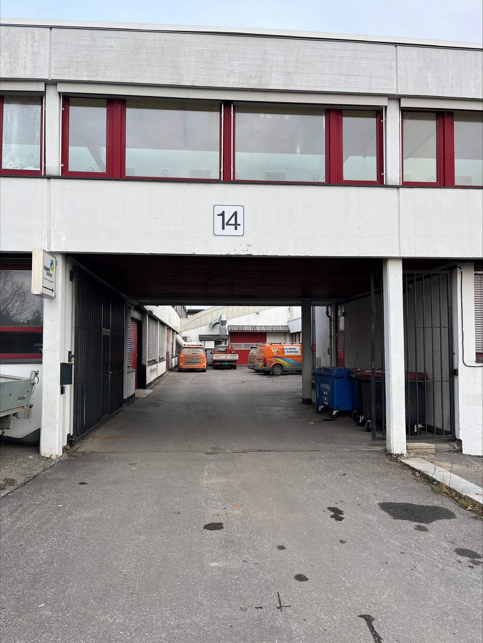 Innkjøring til arealene Galleribilde