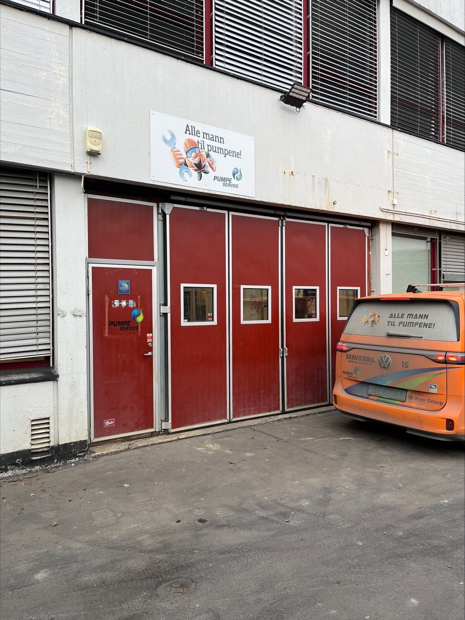 Kjøreport til arealet på 605 kvm Galleribilde