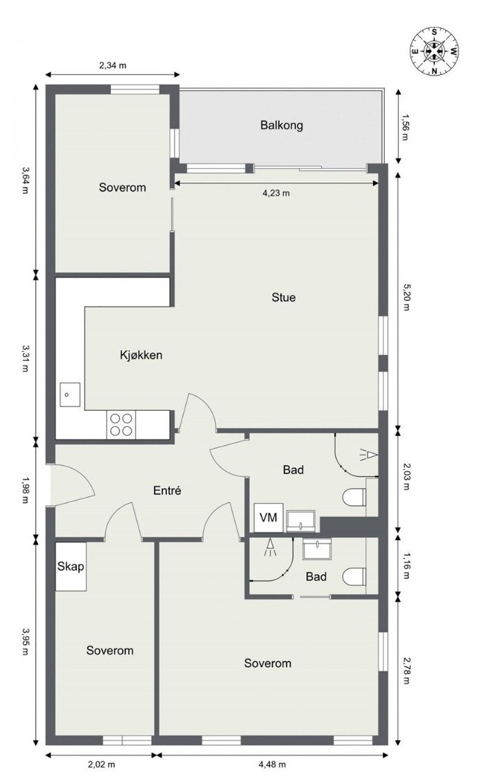 Plantegning Galleribilde