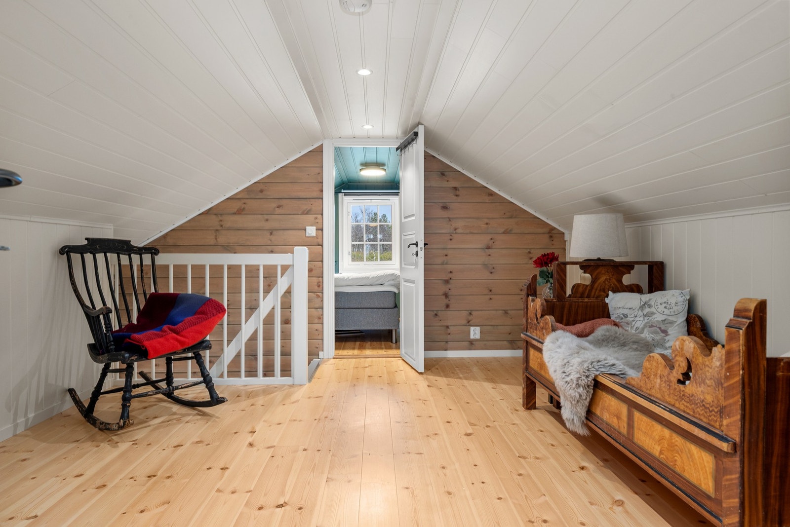 Loftsetasjen utgjør ca. 32,5m². Galleribilde