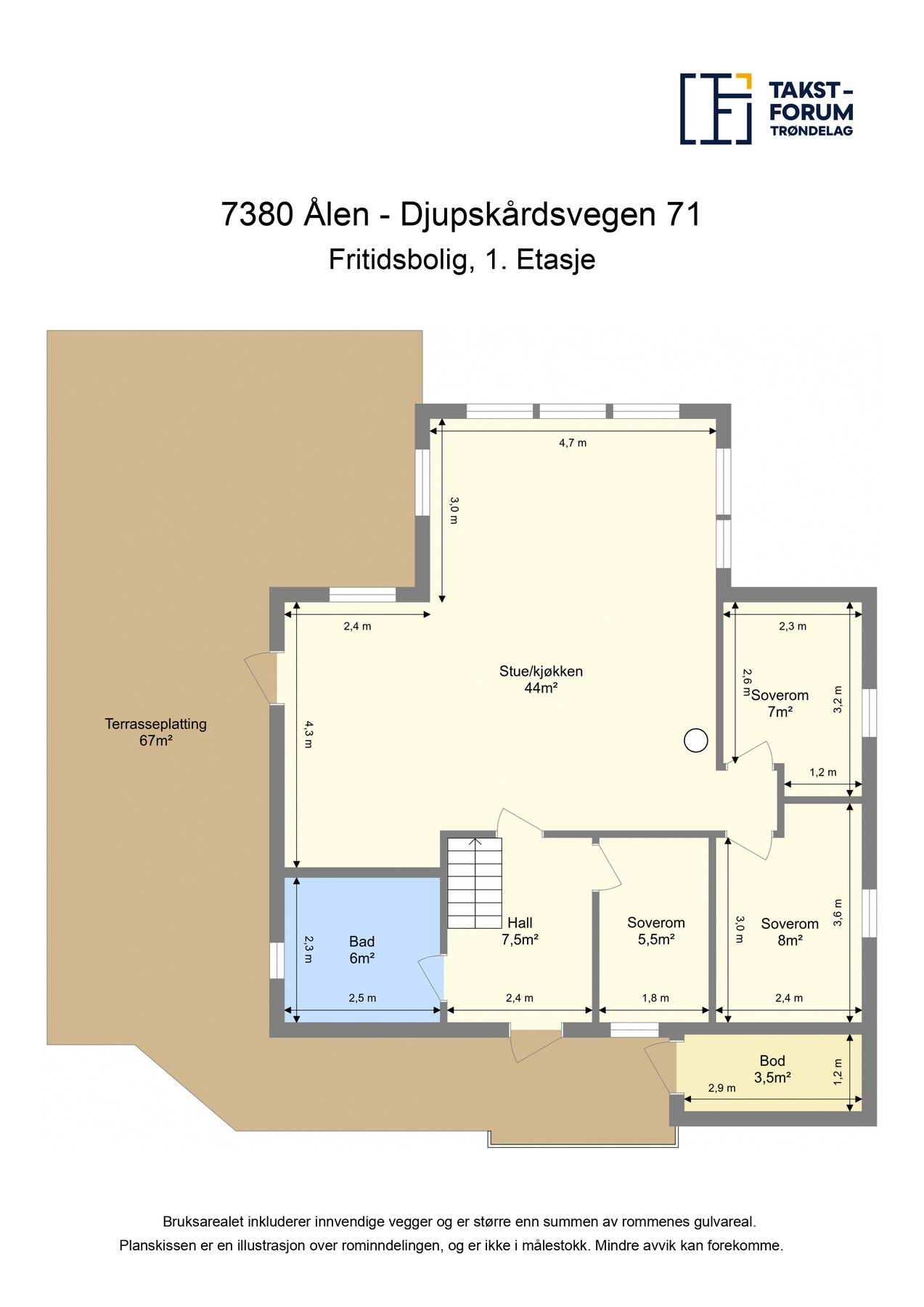 Plantegning 1. etasje. Galleribilde