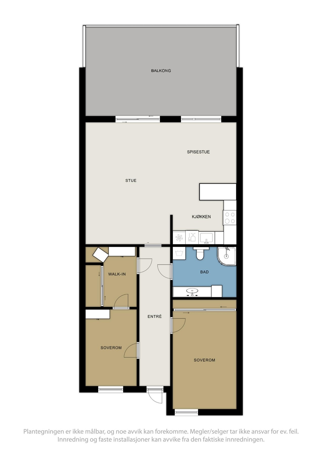 Plantegninger av leiligheten. Galleribilde