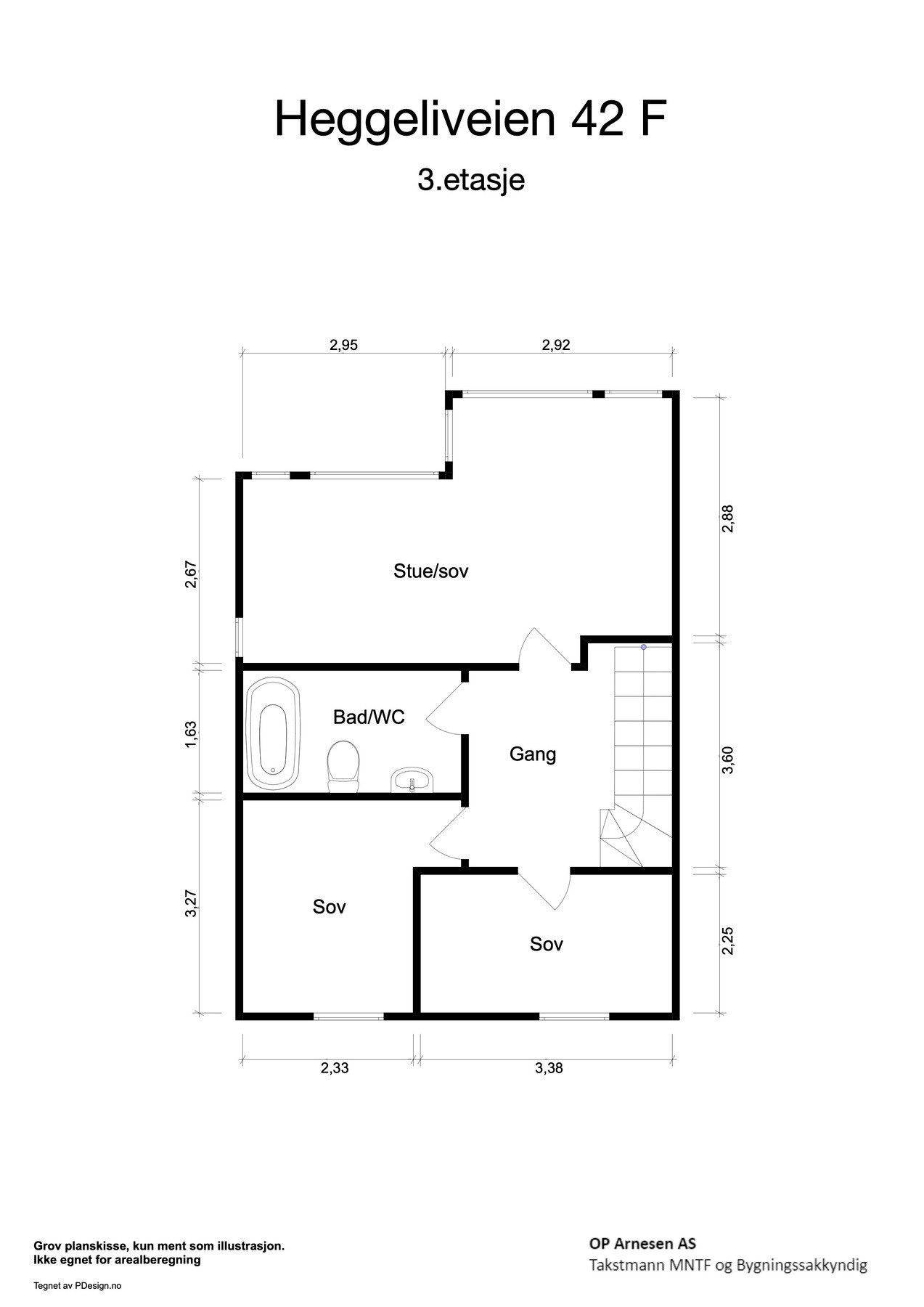 Plantegning 3. etasje. Galleribilde