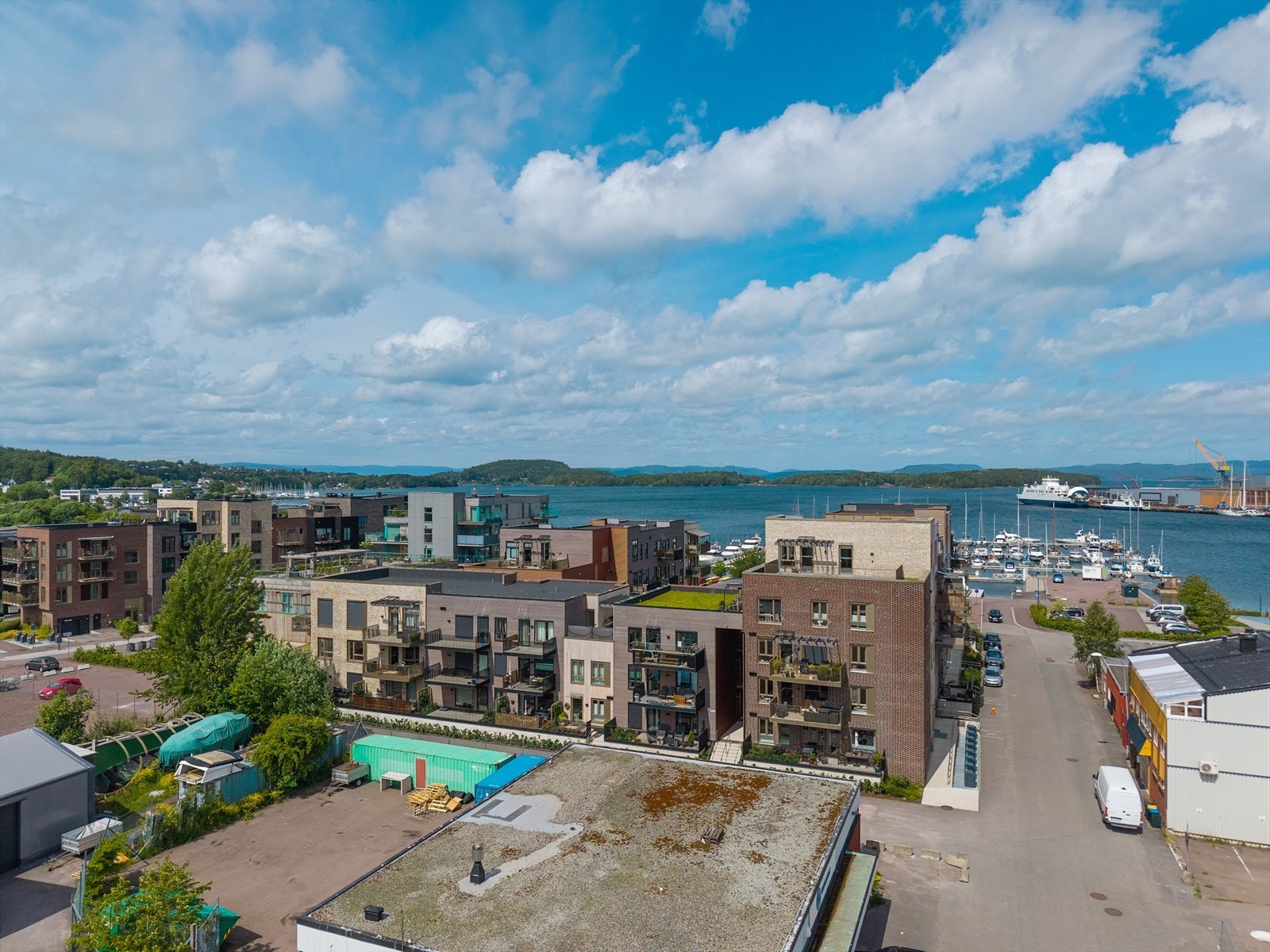 Dronefoto for oversikt over området. Galleribilde