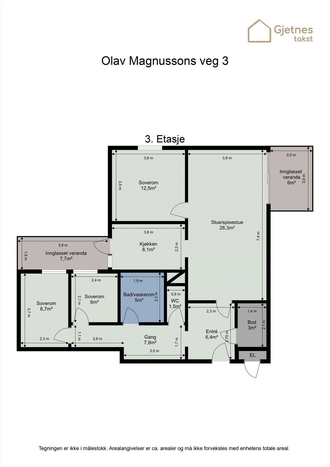 Planskisse Galleribilde