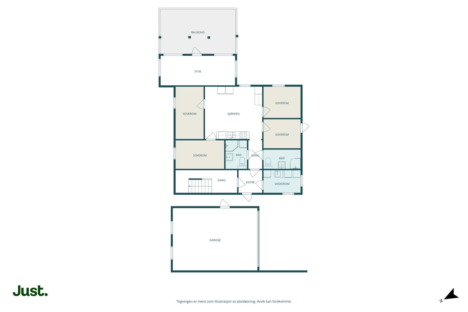 Planskisse 1.Etasje.