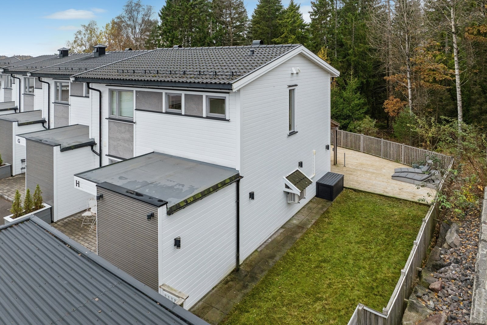 Overisktsbilde over hageområdet Galleribilde