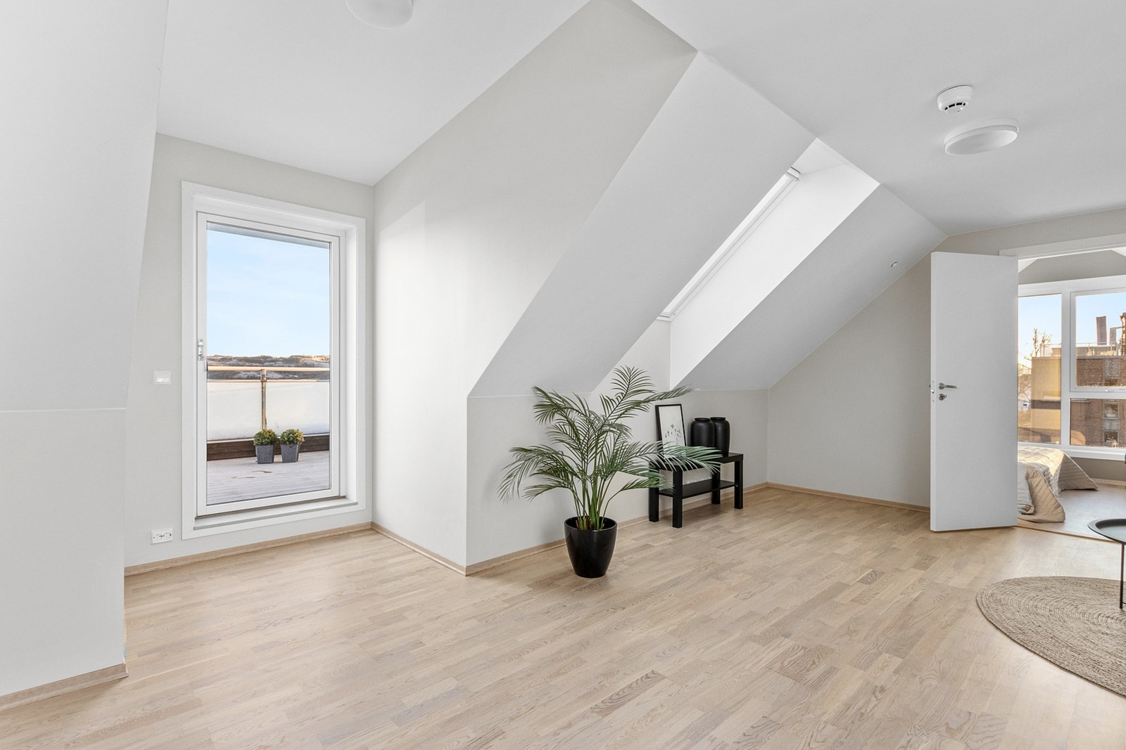 Loft med utgang til takterrasse. Galleribilde