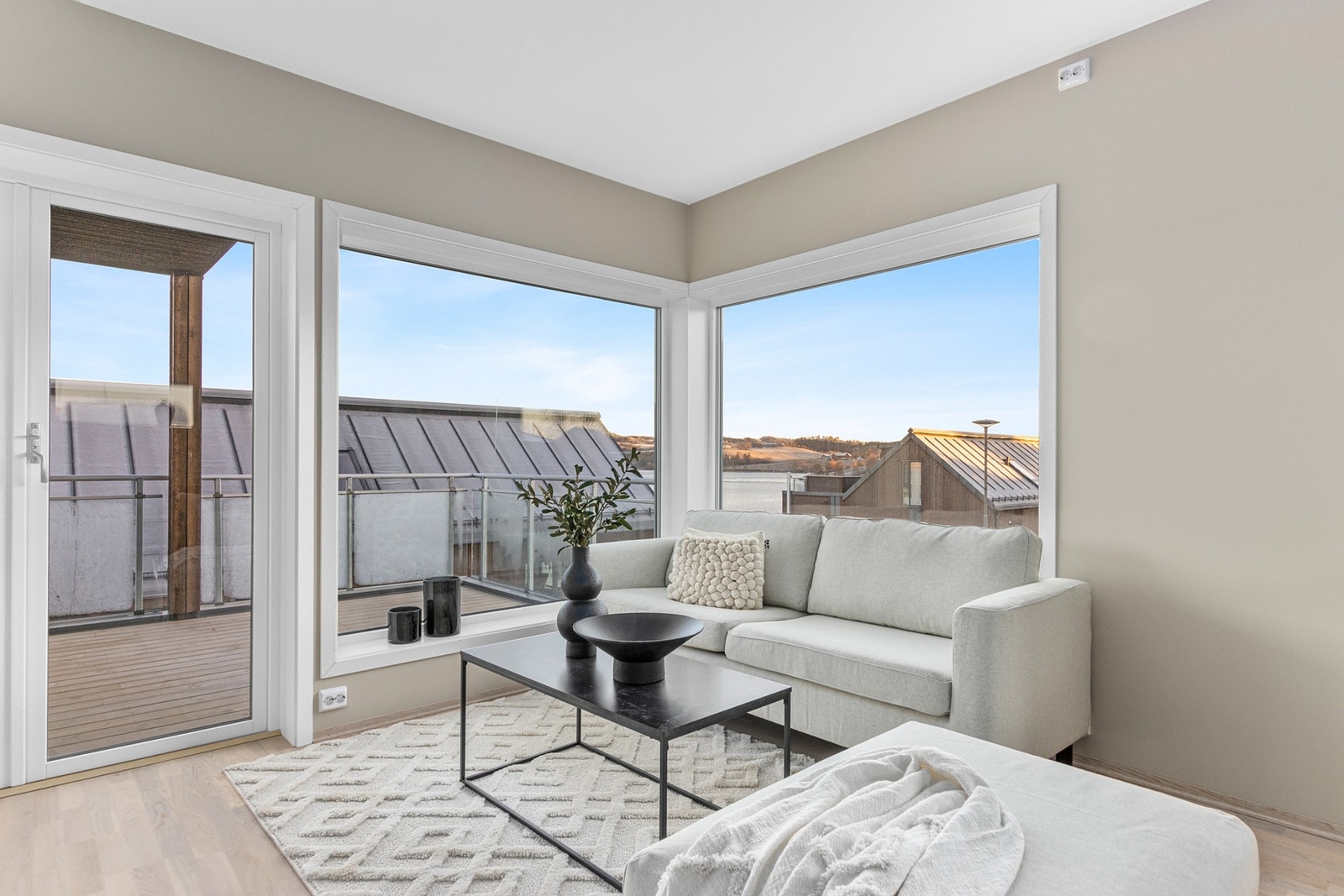 Man har også utsikt over Børgin fra denne etasjen. Galleribilde