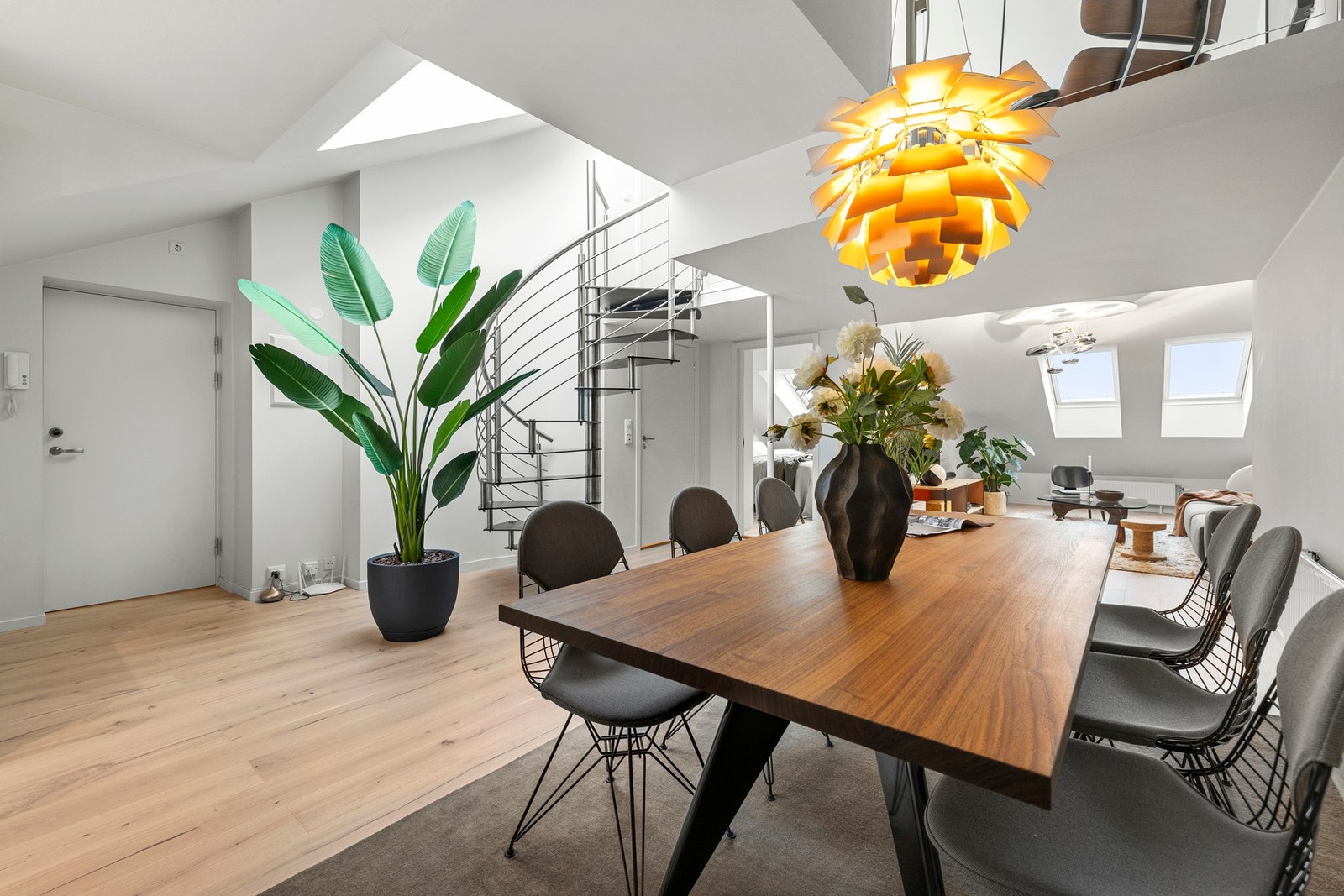 Det ble lagt nytt parkettgulv i 2025. Galleribilde