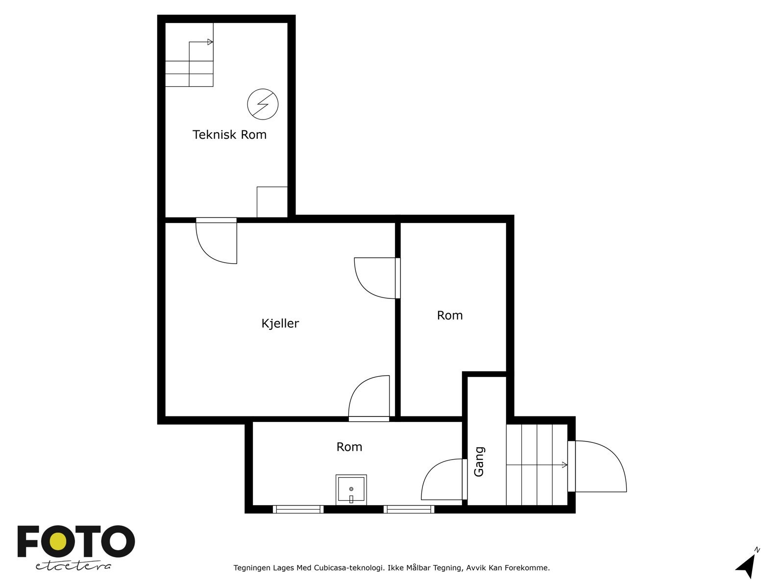 Plantegning over kjeller Galleribilde
