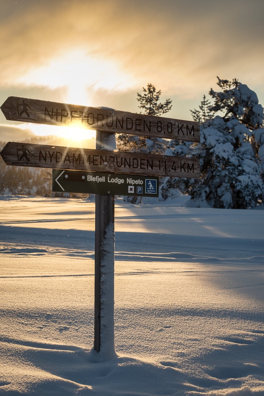 Idylliske omgivelser og rikelig med snø på vinteren Galleribilde