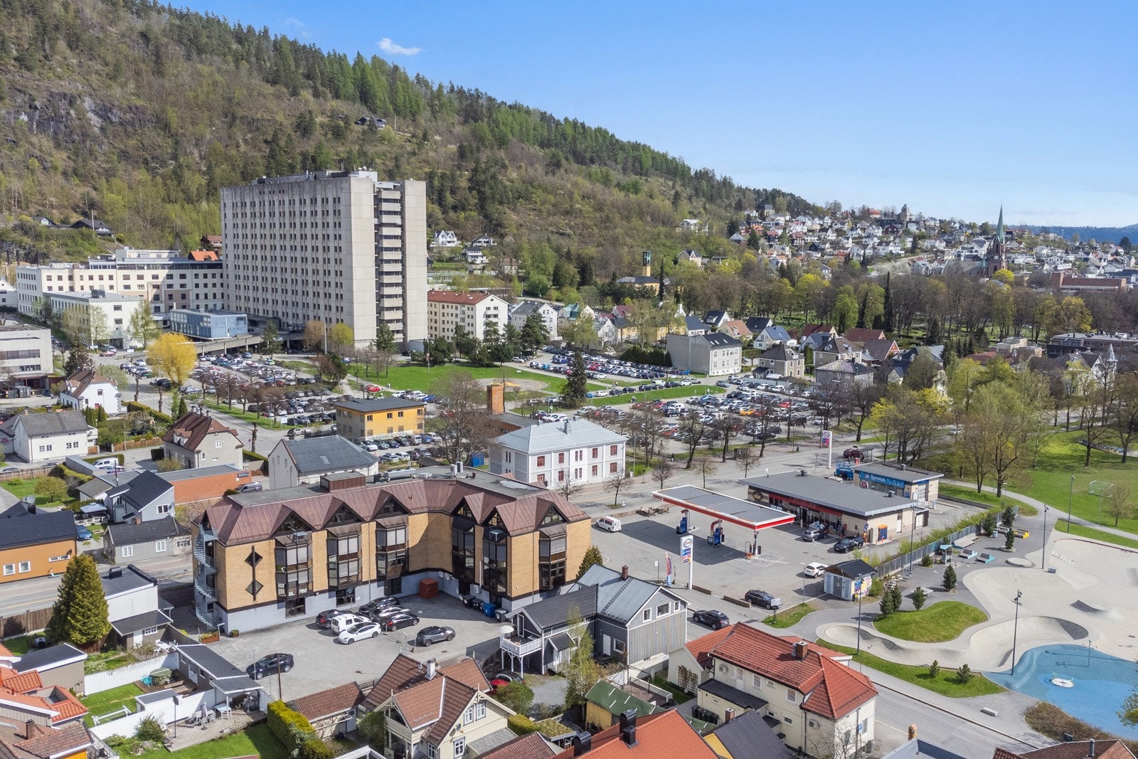 Med nærhet til den gamle sykehustomten - et område som står foran spennede byutvikling med nye tilbud og møteplasser Galleribilde