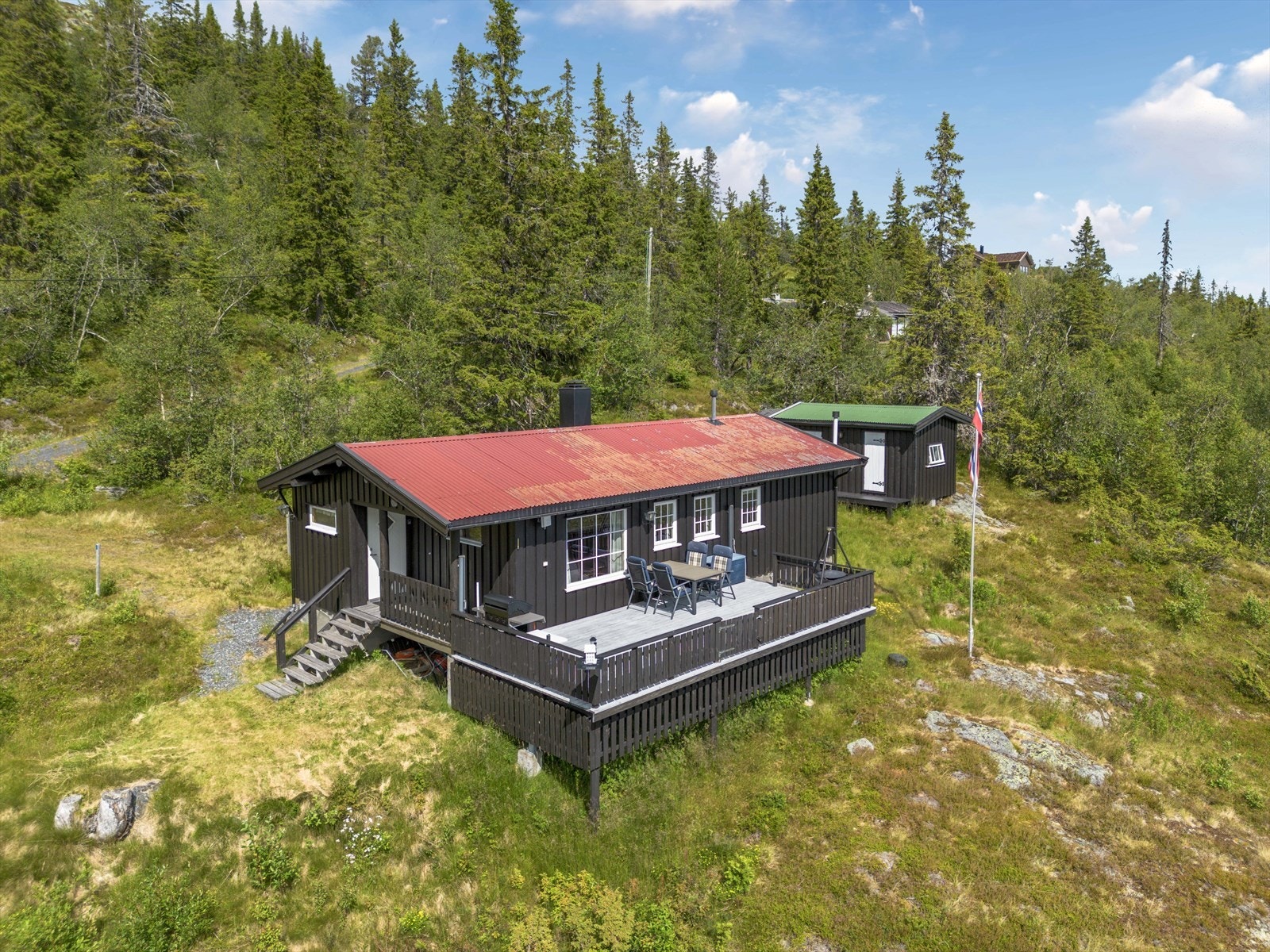 For alle som er glade i naturen er turmulighetene mange. Fine stier og veier innbyr til korte og lengre turer, og om vinteren finner en skiløyper ca. 200 m fra hytta. Galleribilde