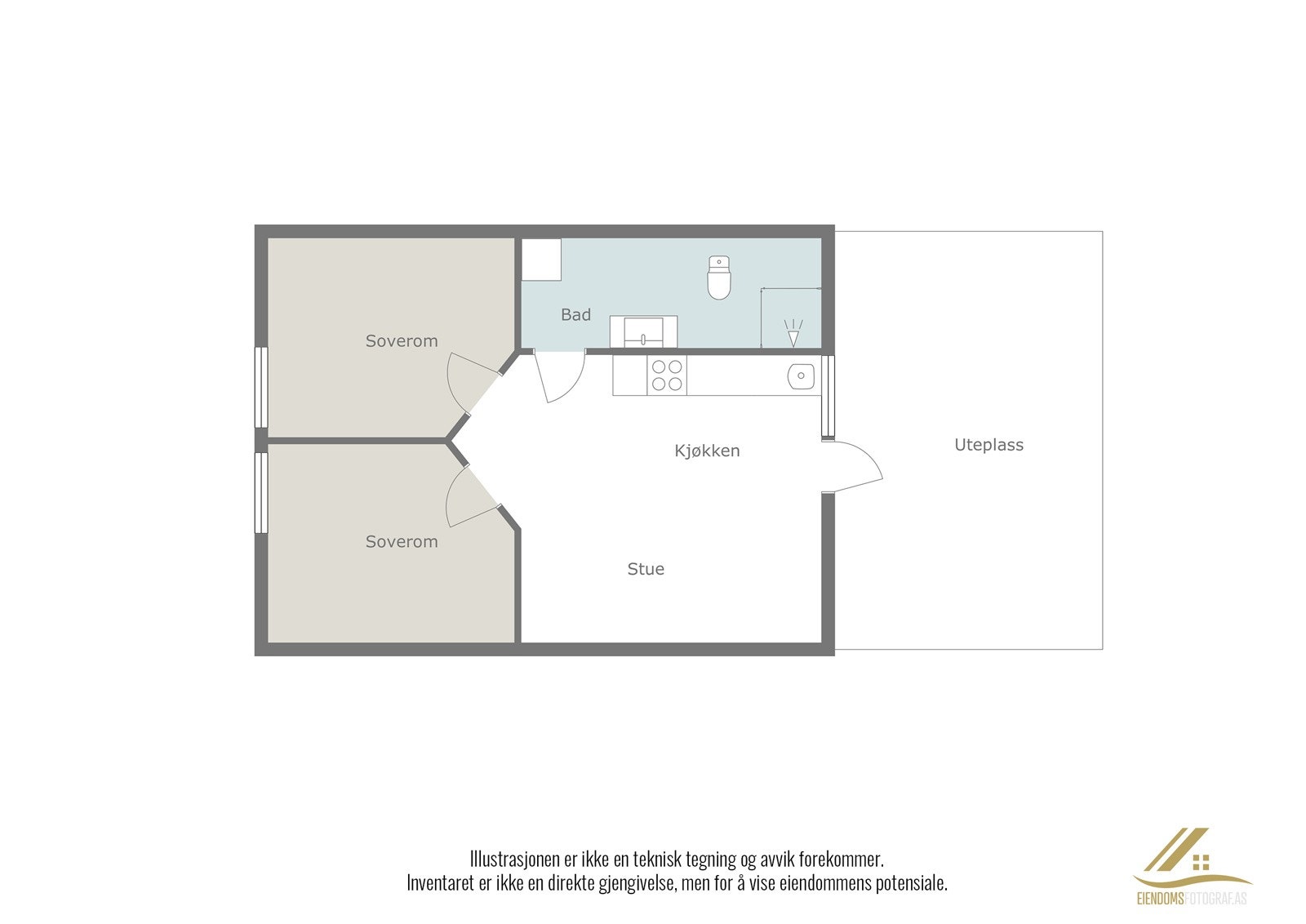 Plantegning 2. etasje garasje. Galleribilde