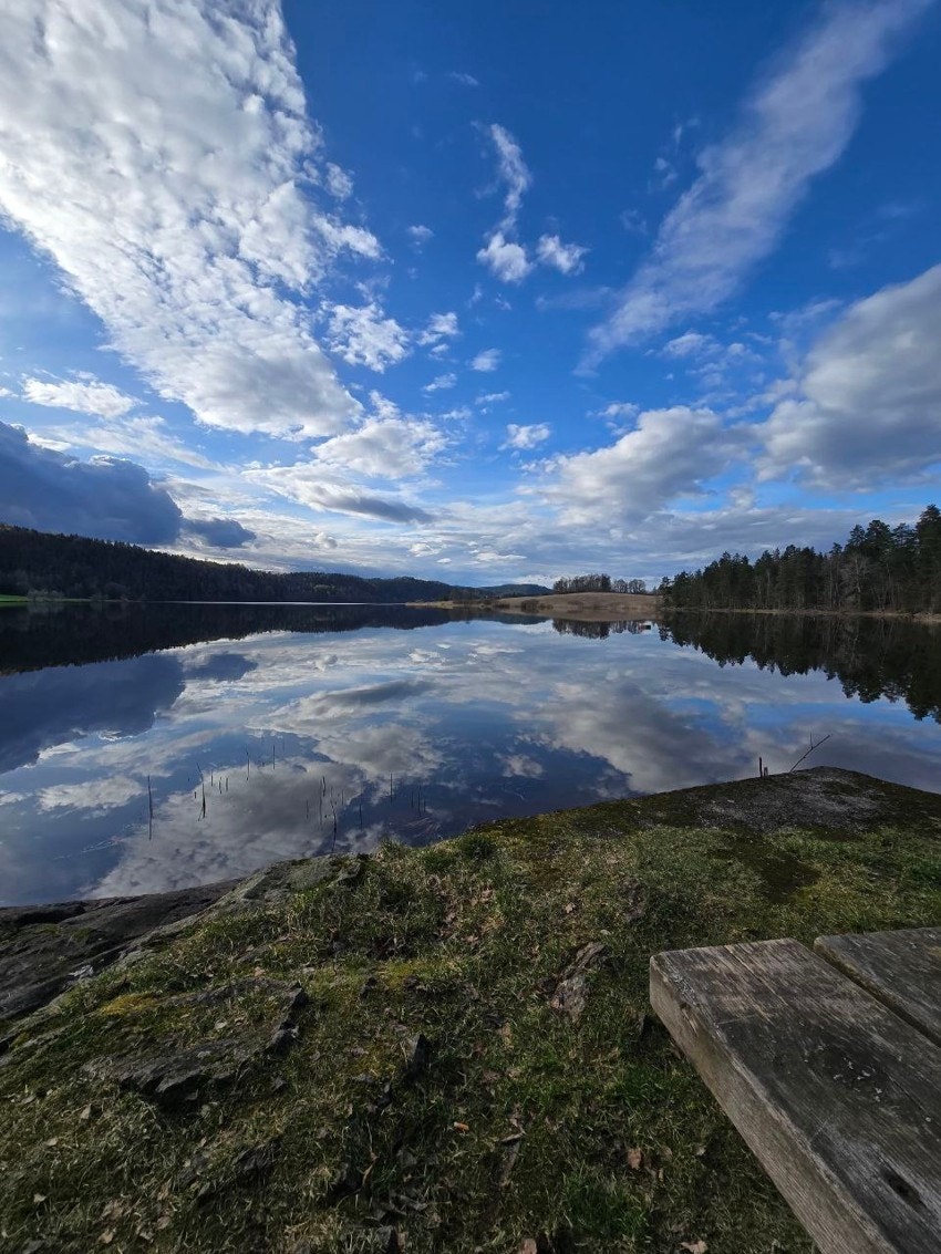 Revovannet, med strandlinje og brygge, kun 5 min unna med bil. Galleribilde