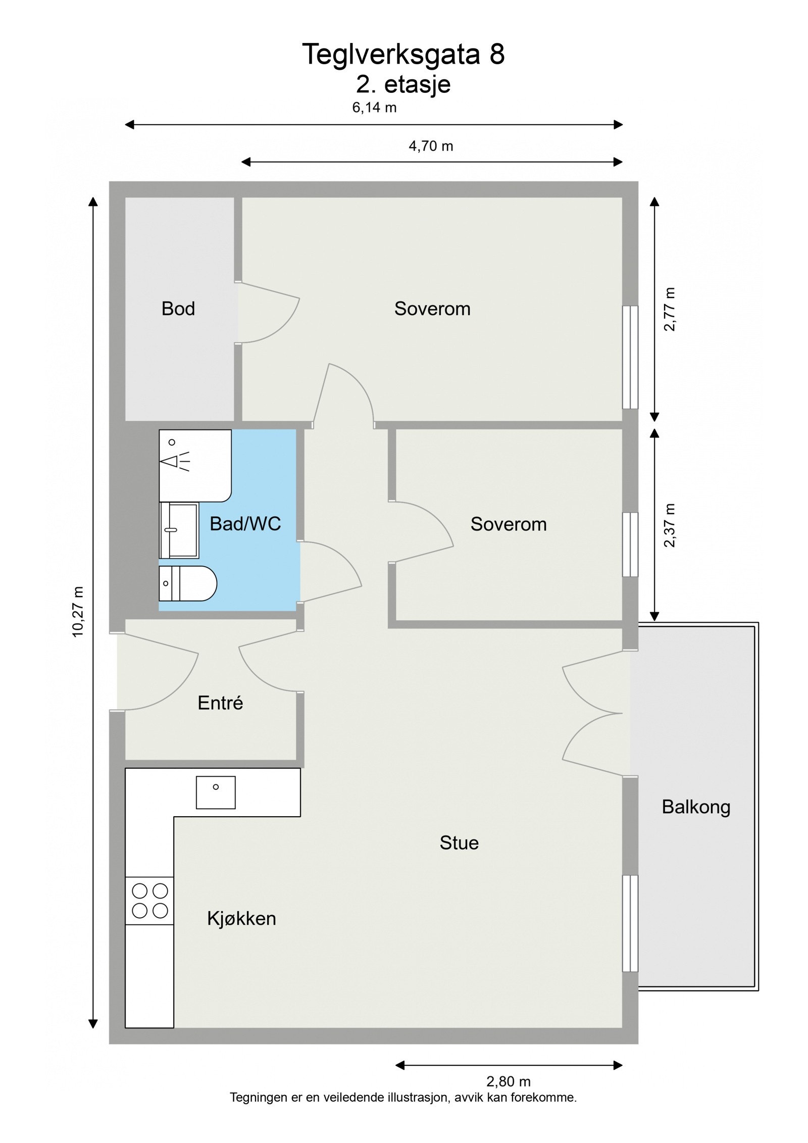 2 D plantegning Galleribilde