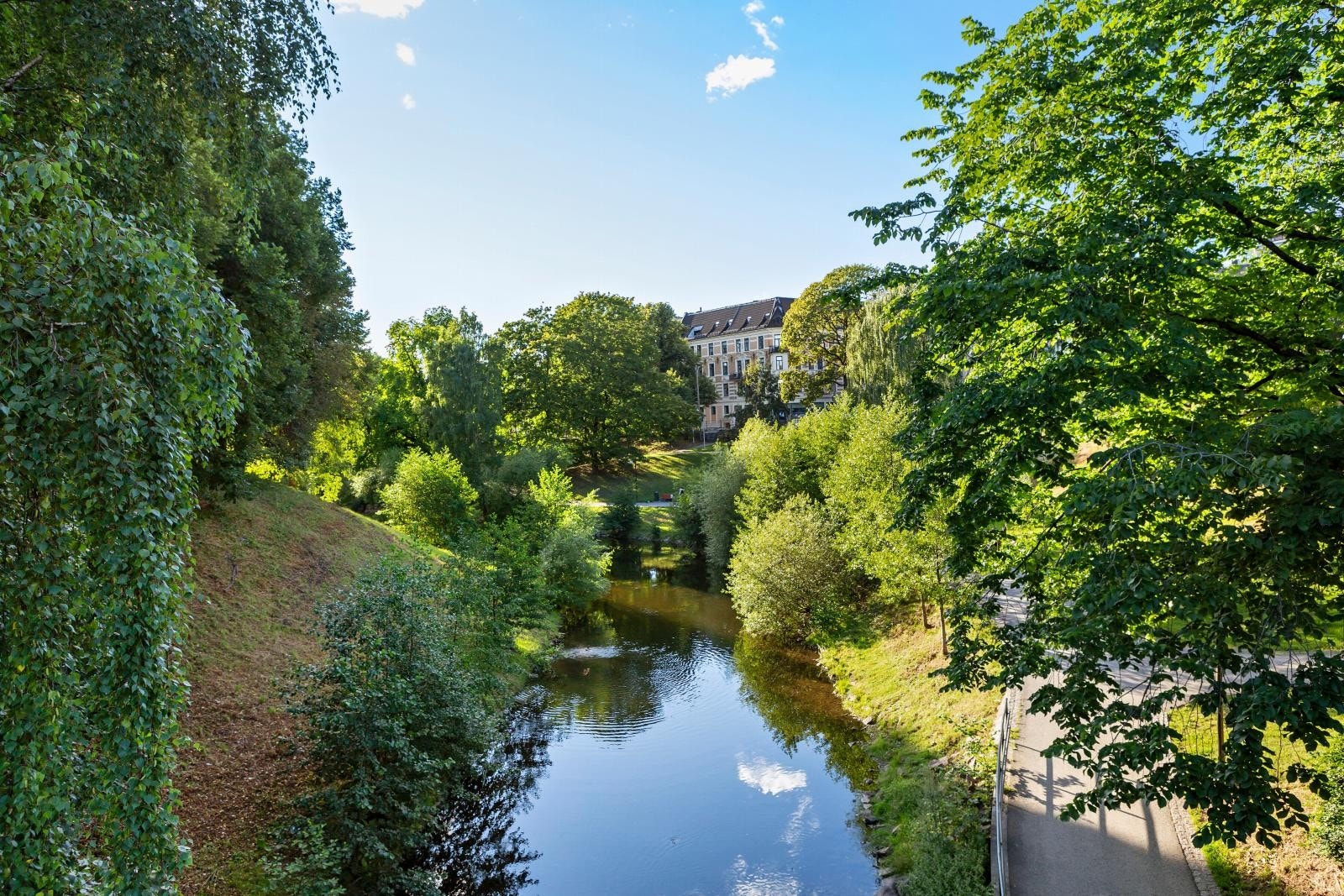 Akerselva ved Nybrua Galleribilde