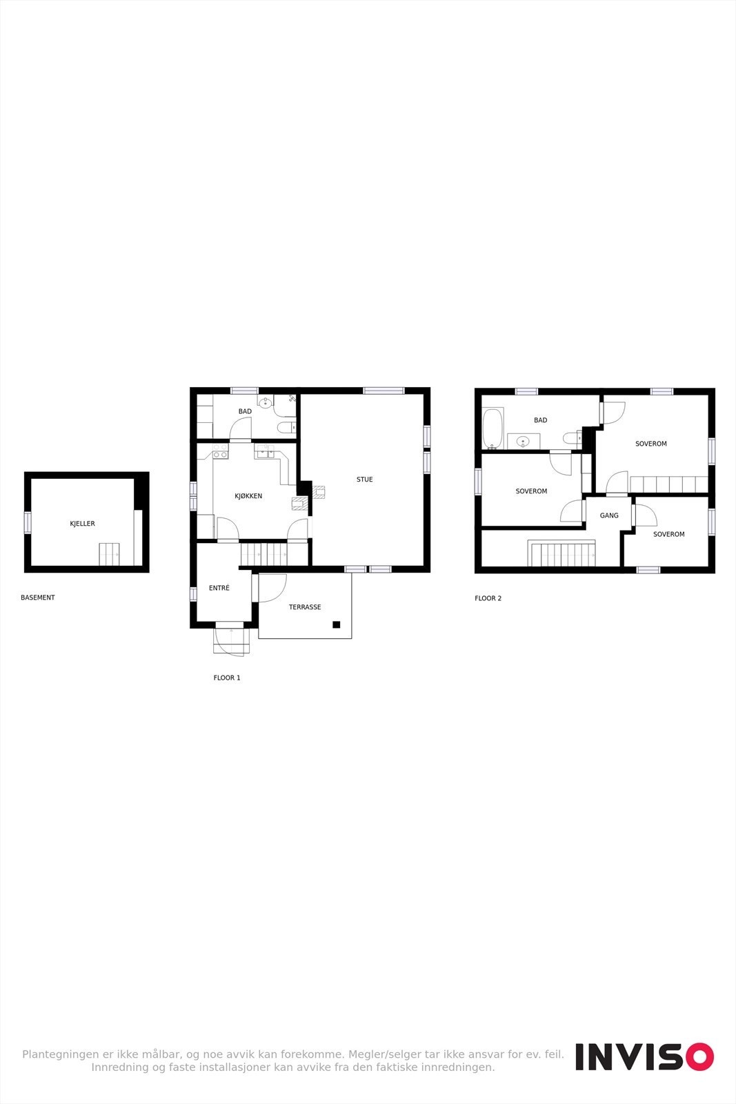 Plantegningen gir en god oversikt over boligens totale areal og romfordeling. Galleribilde