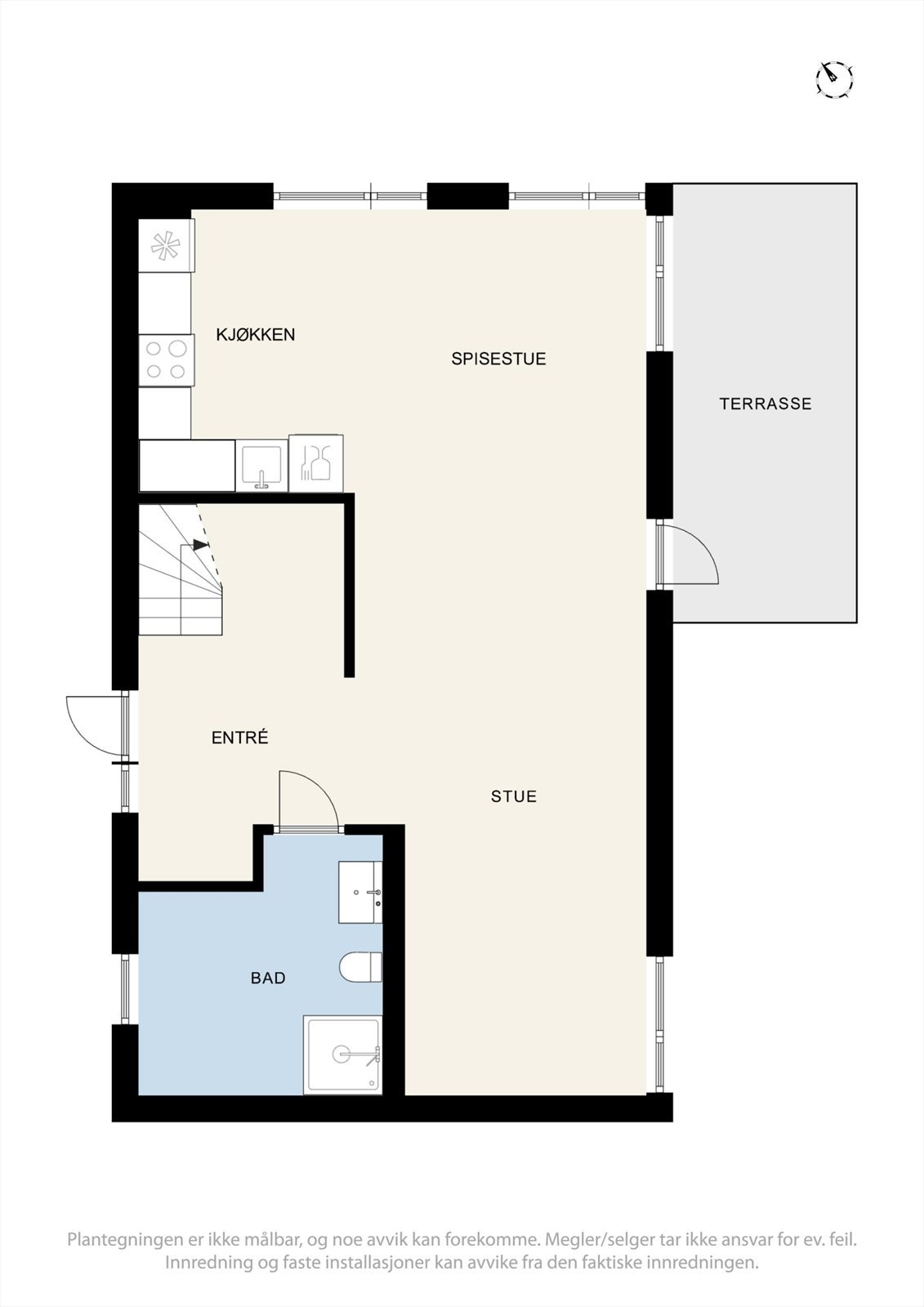 Plantegning 1. etasje. Galleribilde