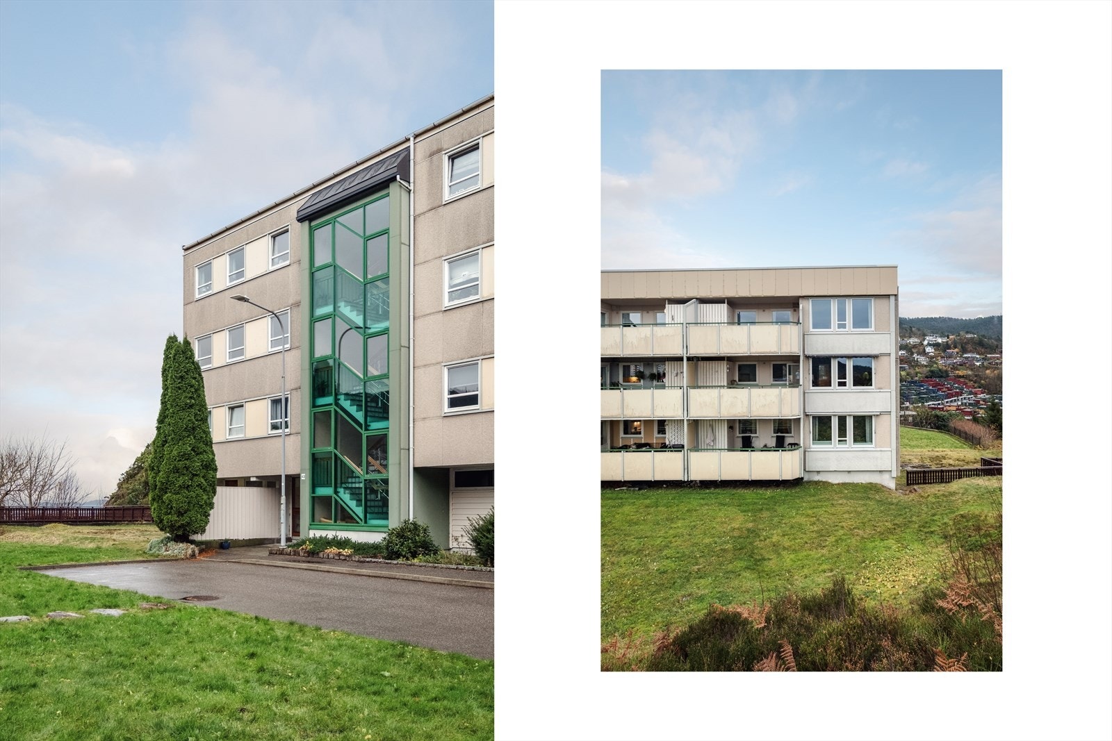 Leiligheten ligger fint til i byggets tredje etasje og har adkomst via felles trappeoppgang. Galleribilde
