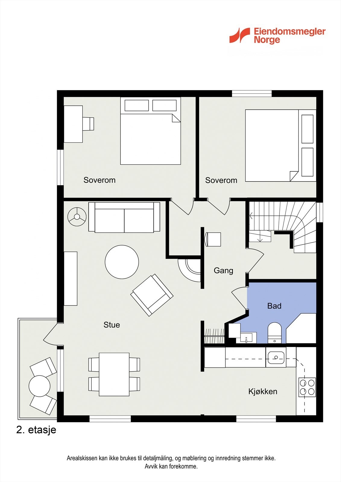 Planteikning hovudetasje Galleribilde