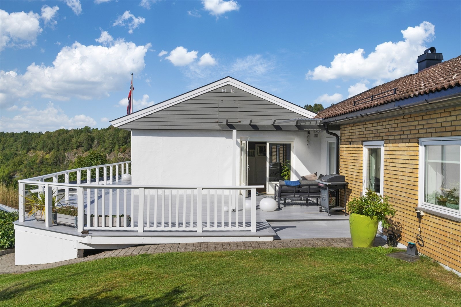 Skjermede uteområder uten innsyn Galleribilde