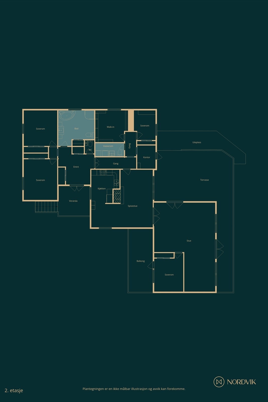 Plantegning Galleribilde