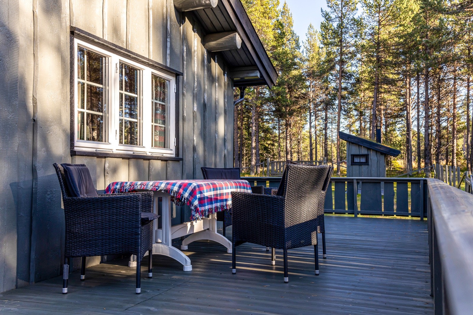 Samle familien til utemåltider på de varme dagene Galleribilde