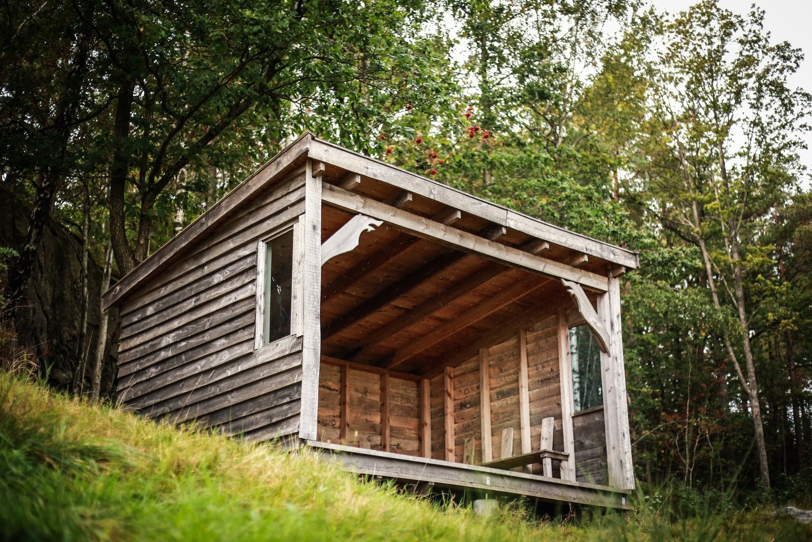 Gapahuk i området Galleribilde