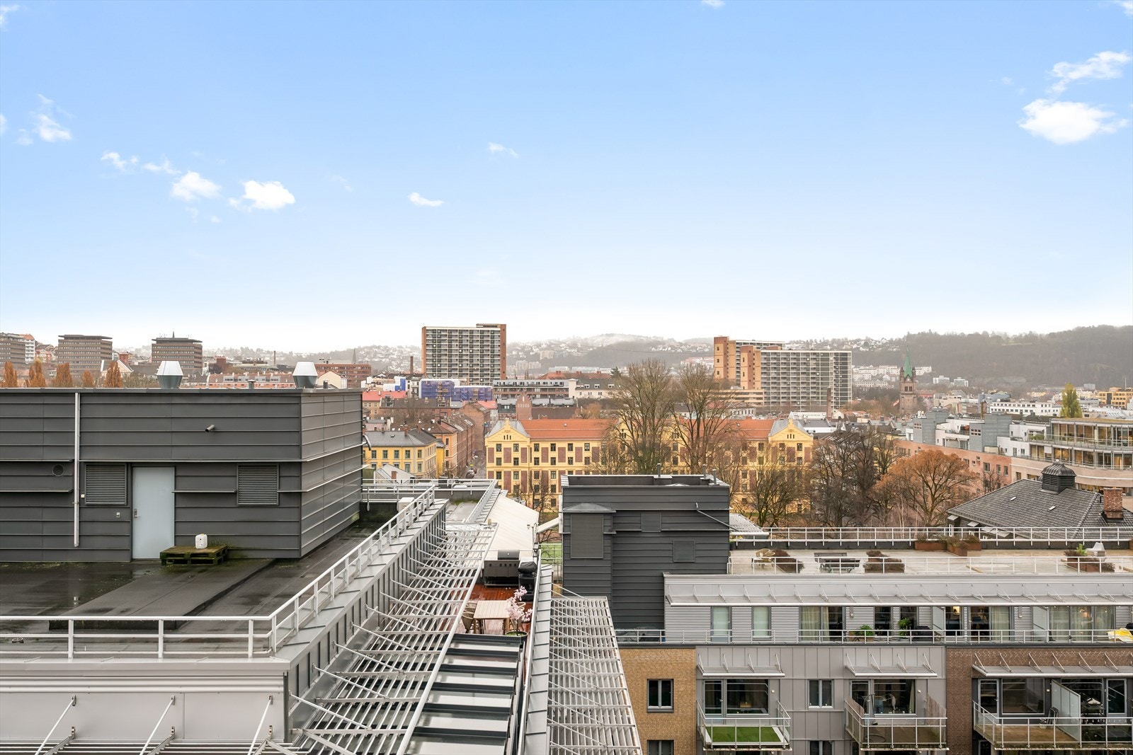 Utsikten gir en unik kombinasjon av urbane omgivelser og grønne elementer med Botanisk hage rett ved. Galleribilde