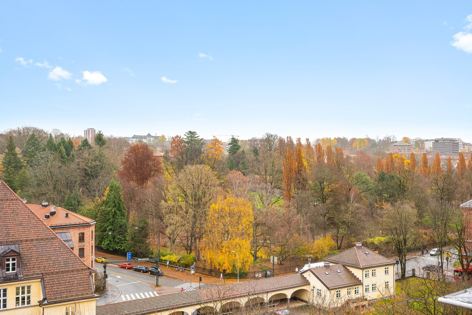 Her bor du også rett ved idylliske Botanisk hage, med en nydelig utsikt som endrer seg med sesongene. Galleribilde