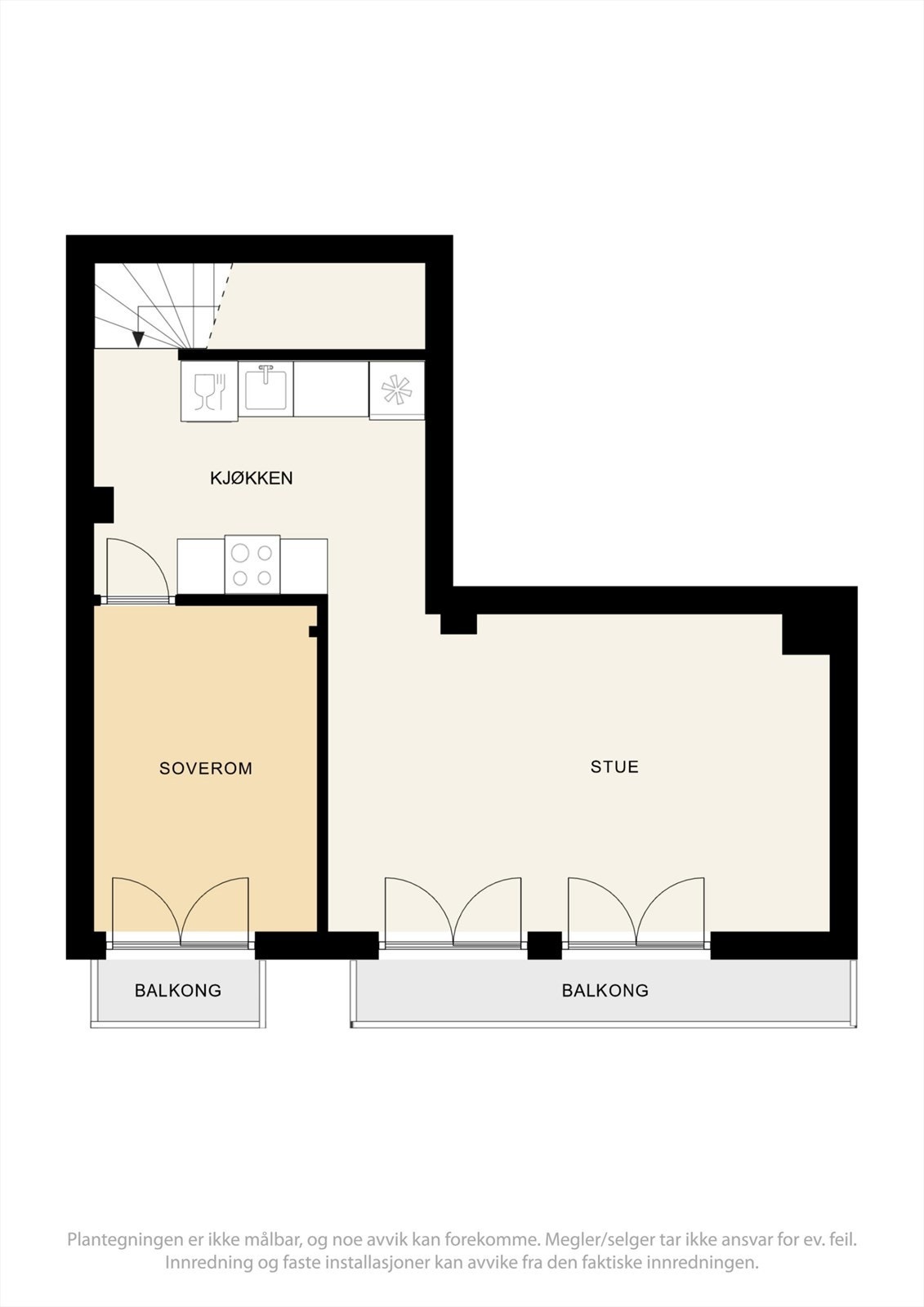 Plantegning - andre plan. Galleribilde