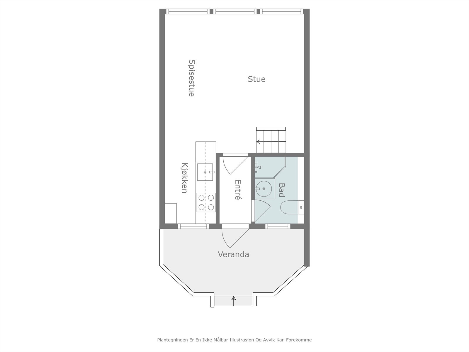Plantegning 1. etasje. Galleribilde