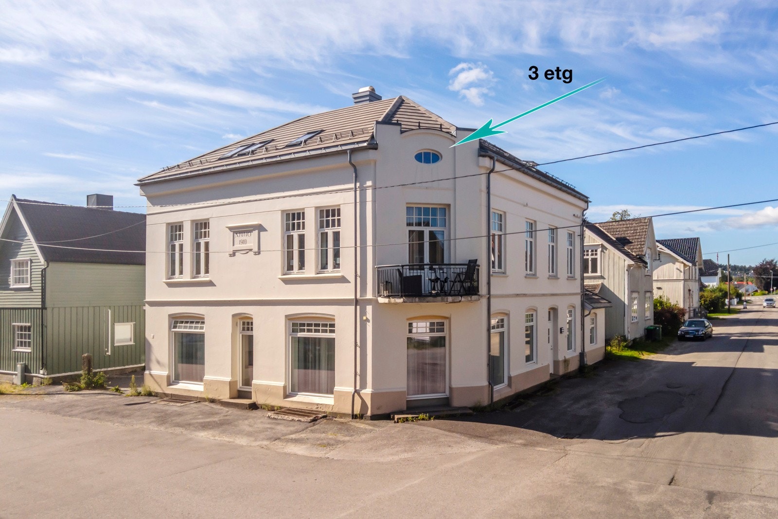 Leiligheten ligger øverst i bygget Galleribilde